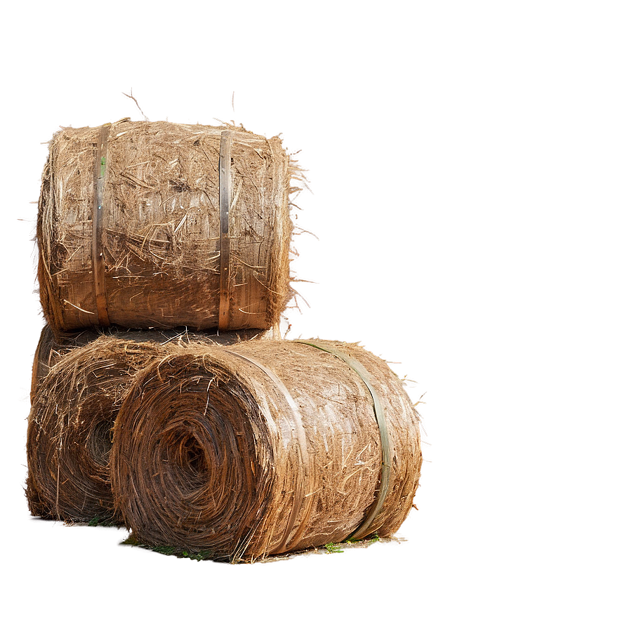 Rustic Farm Hay Bales Png Owh81 PNG