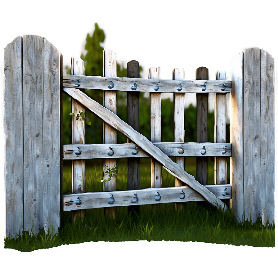Rustic Farmhouse Gate Png Hhi PNG