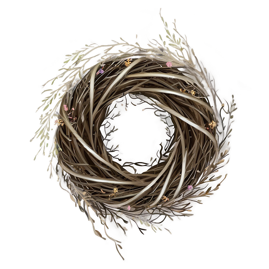 Rustic Farmhouse Wreath Png Bwh12 PNG