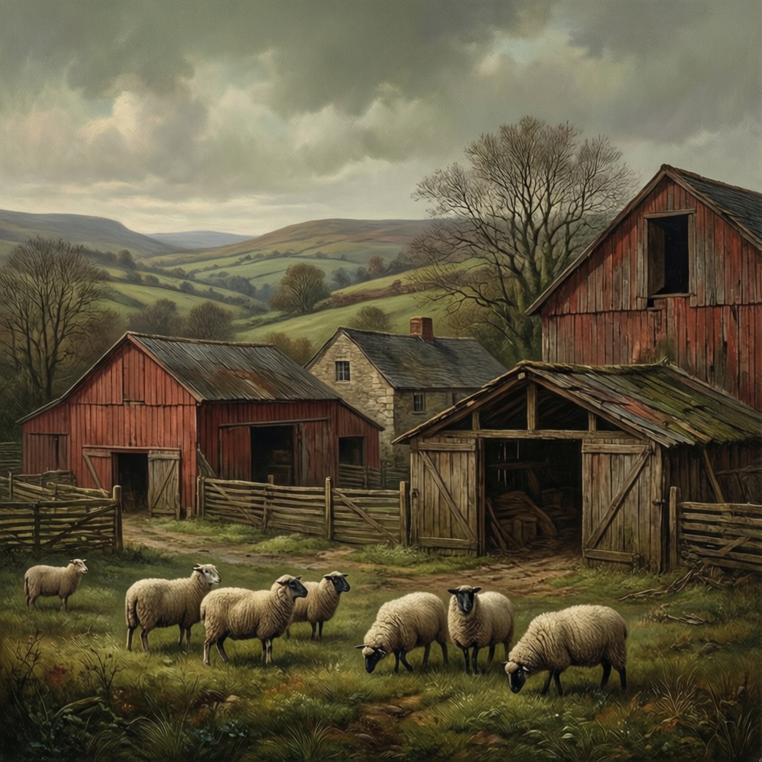 Rustic Farmstead Taustakuvat