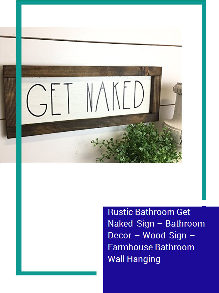 Rustic Get Naked Wood Sign PNG