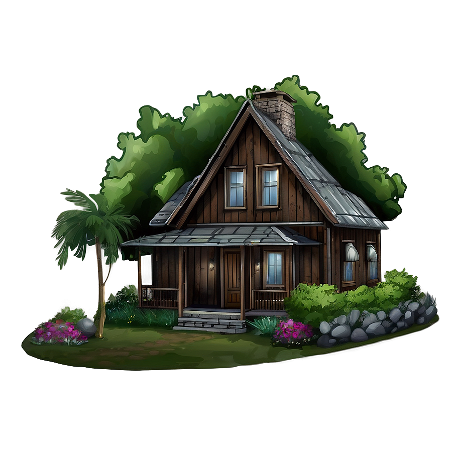 Rustic Mansion Setting Png 05242024 PNG