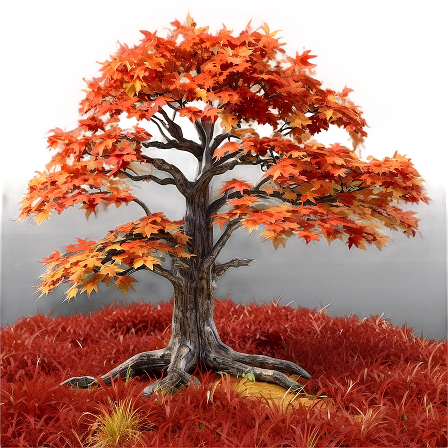 Rustic Maple Tree Landscape Png Udm PNG