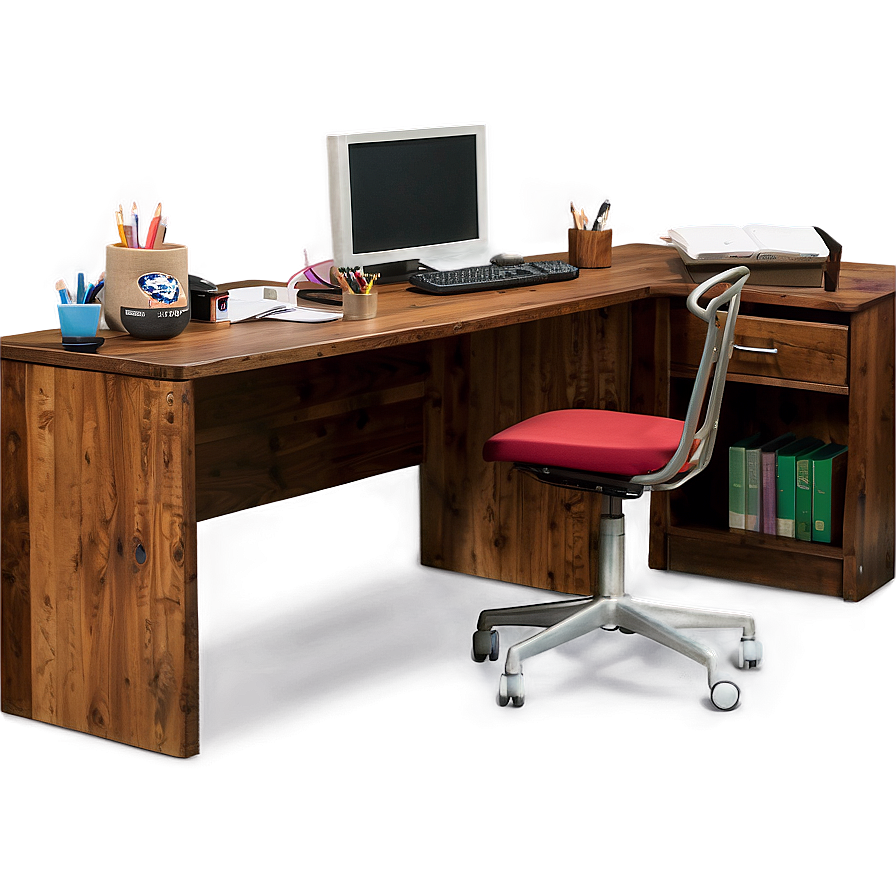 Rustic Office Desk Png 85 PNG