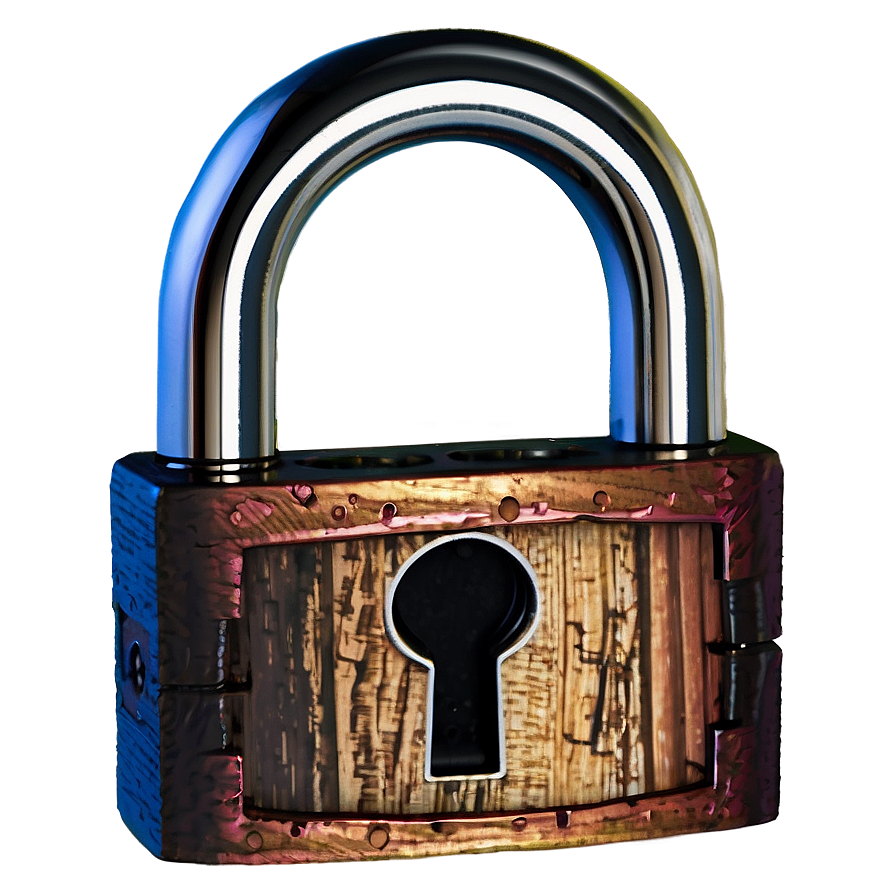 Rustic Padlock Png Sqs PNG