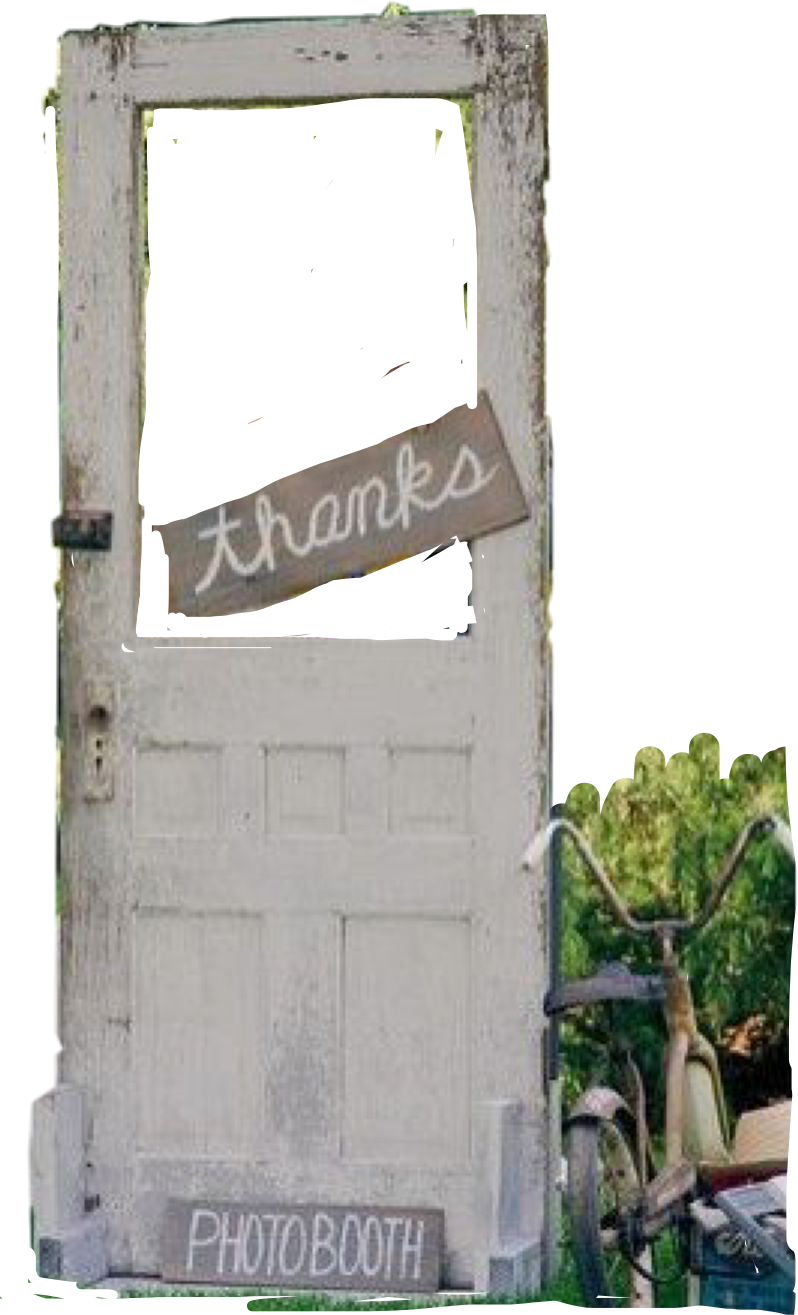 Rustic Photobooth Door Sign PNG