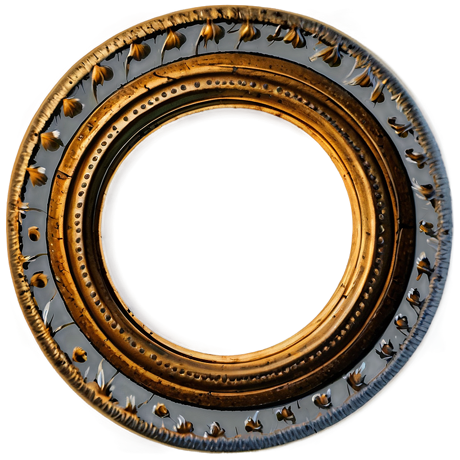 Rustic Round Frame Png 55 PNG
