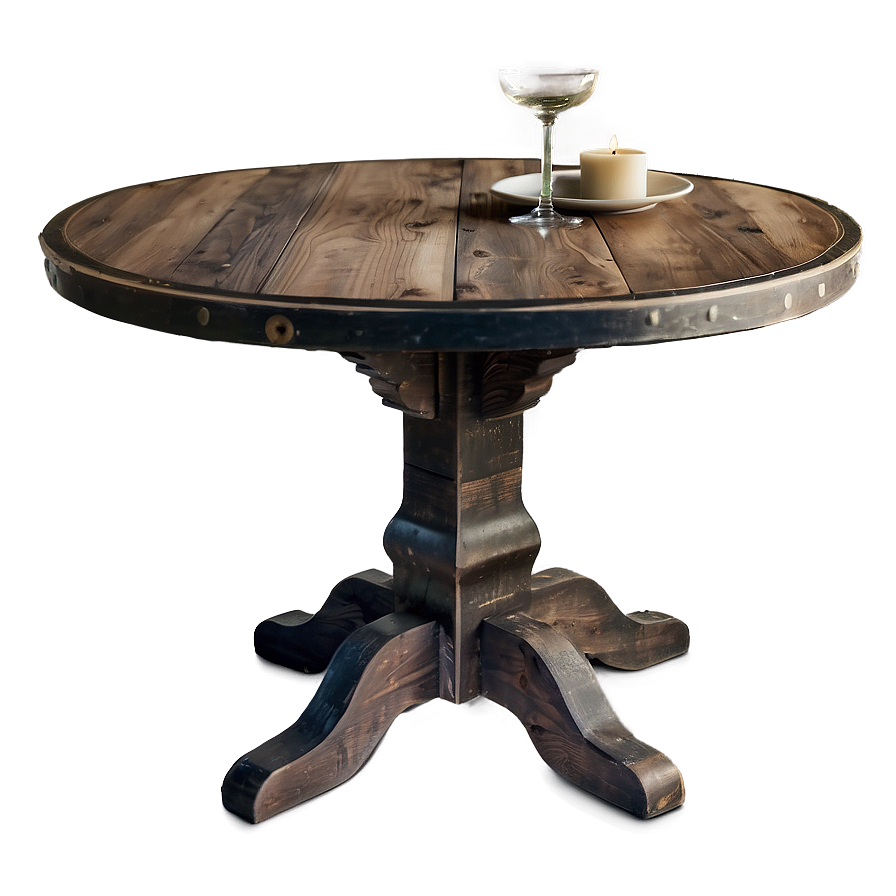 Rustic Round Table Charm Png Plh PNG