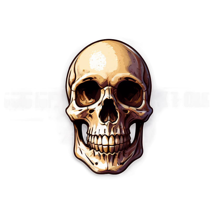Rustic Skull Sketch Png B PNG
