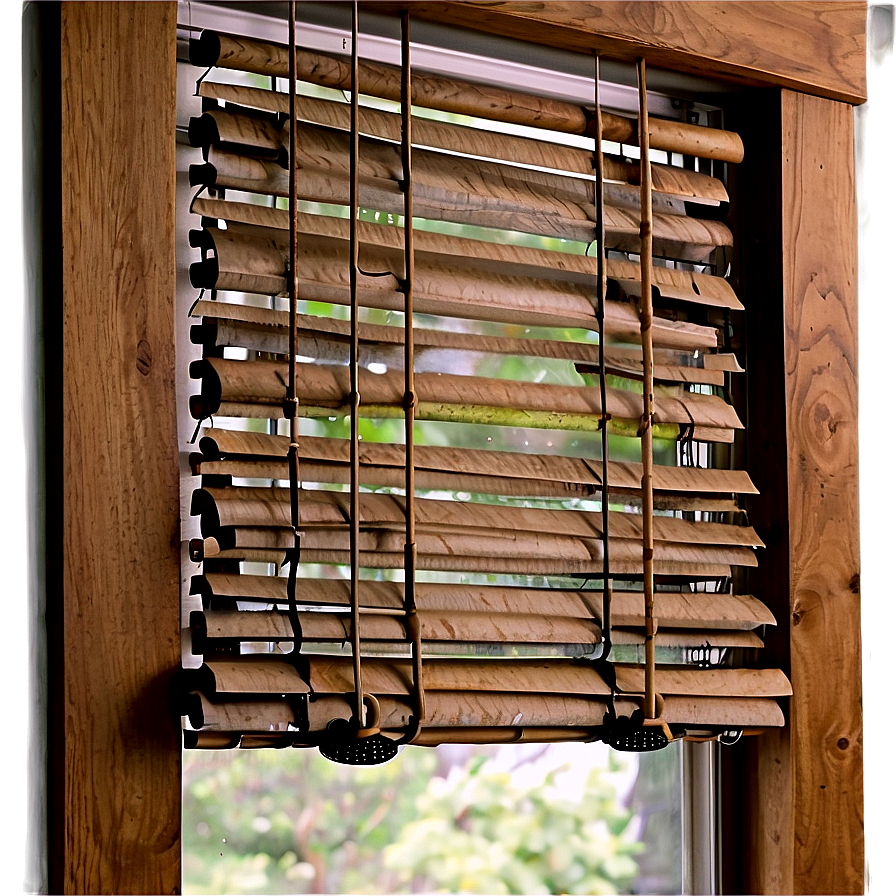 Rustic Style Blinds Png 06242024 PNG