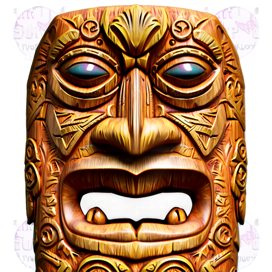 Rustic Tiki Sculpture Png Ugd PNG