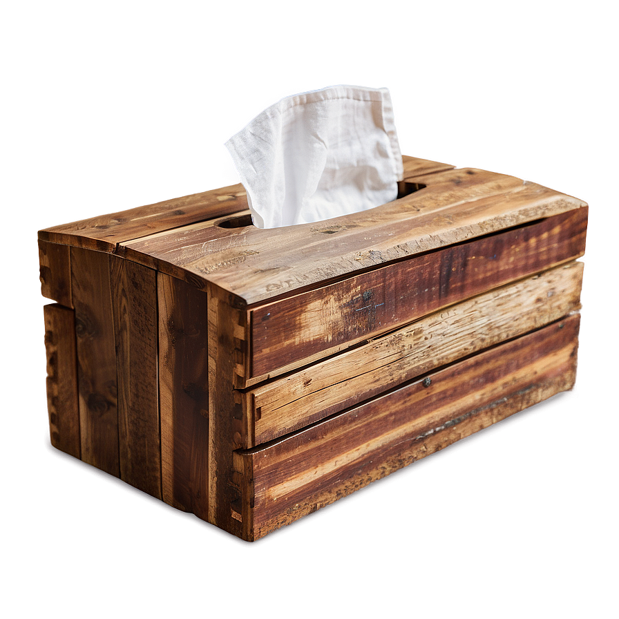 Rustic Tissue Box Png Fvv60 PNG