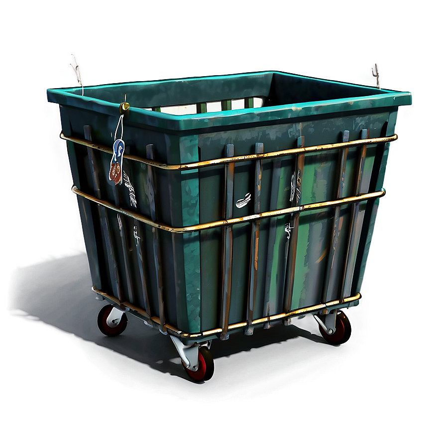 Rustic Trash Bin Rendering Png 53 PNG
