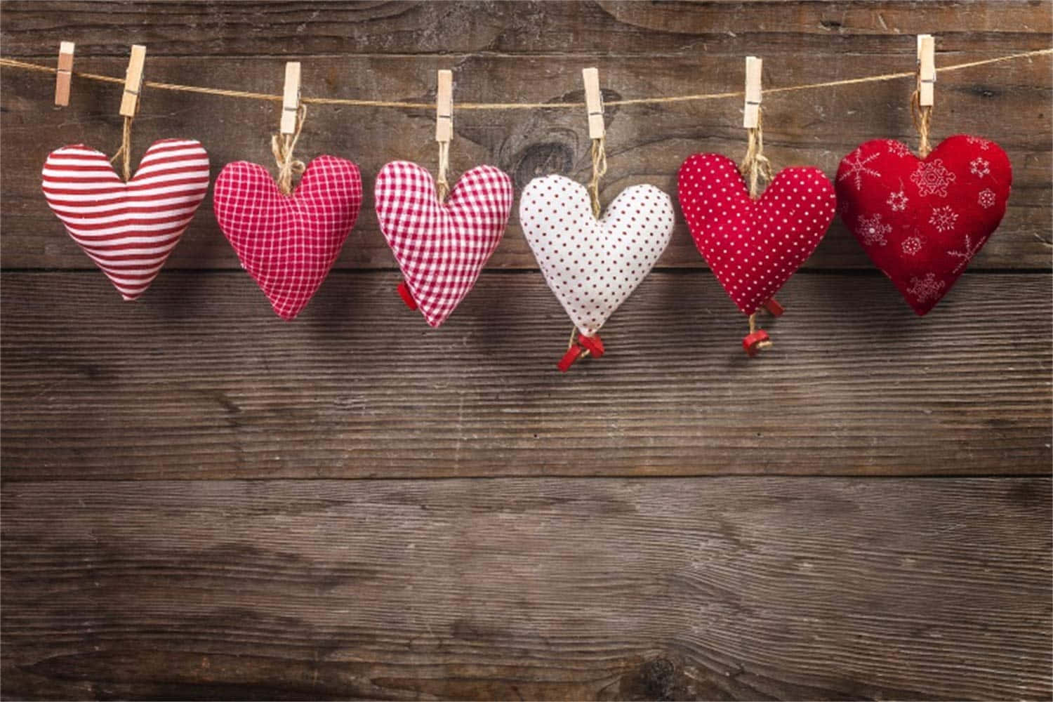 Fejr din kærlighed denne rustikke Valentinsdag! Wallpaper