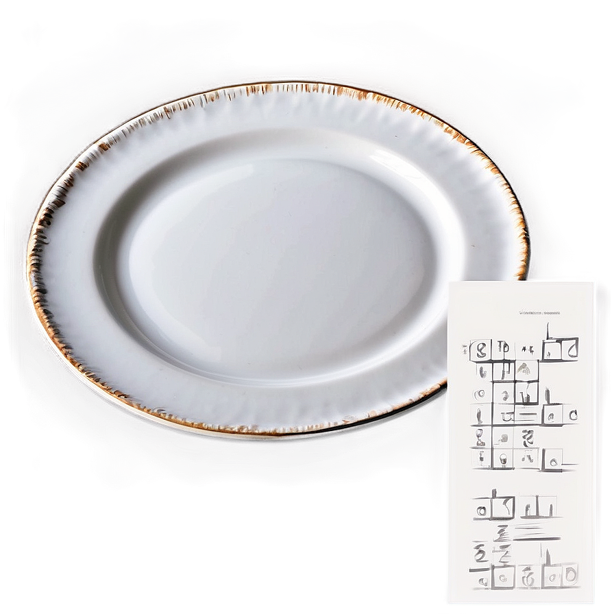 Rustic White Plate Png 34 PNG