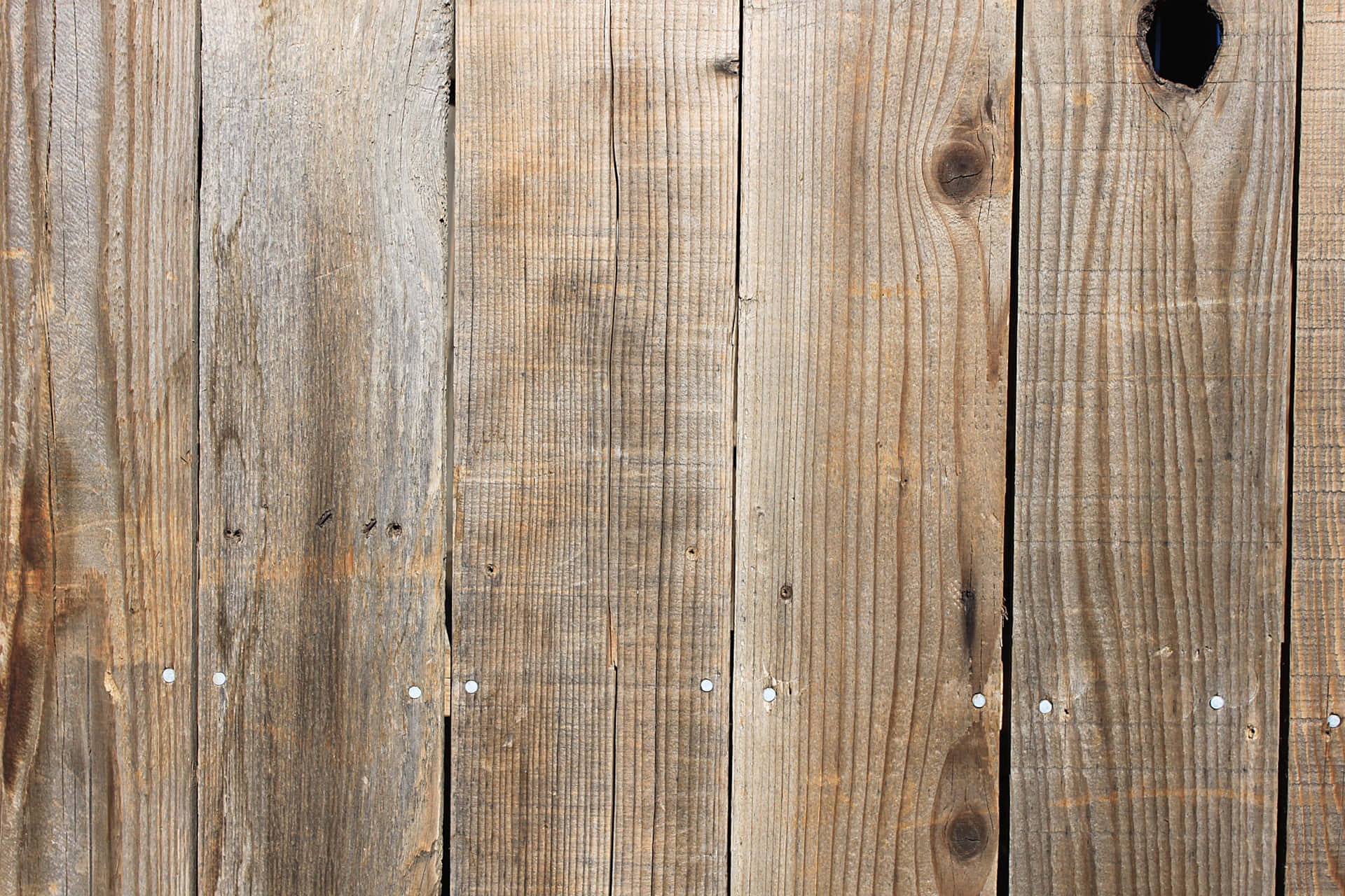 Rustic Wood Background Nailed Wooden Surface