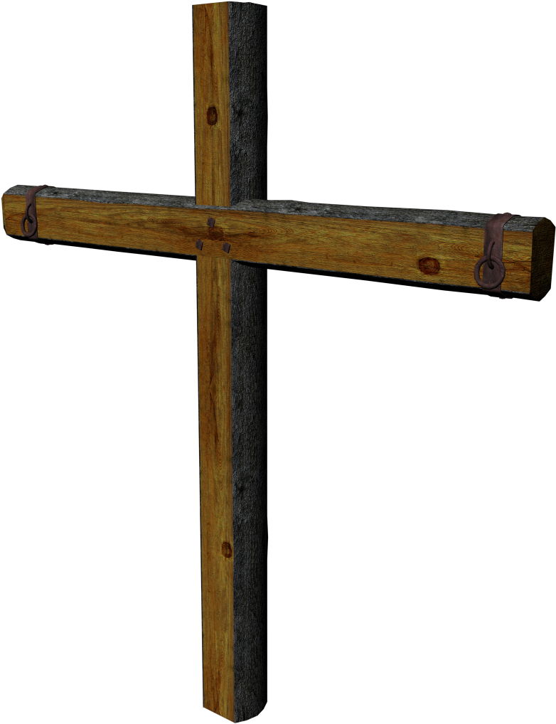 Rustic Wooden Cross.png PNG