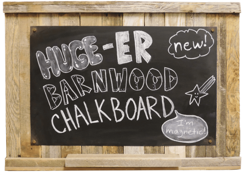 Download Rustic Wooden Frame Chalkboard Advertisement | Wallpapers.com