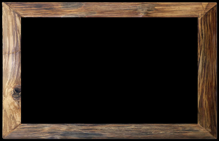 Rustic Wooden Frame Texture PNG