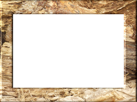 Rustic Wooden Frameon Textured Background PNG