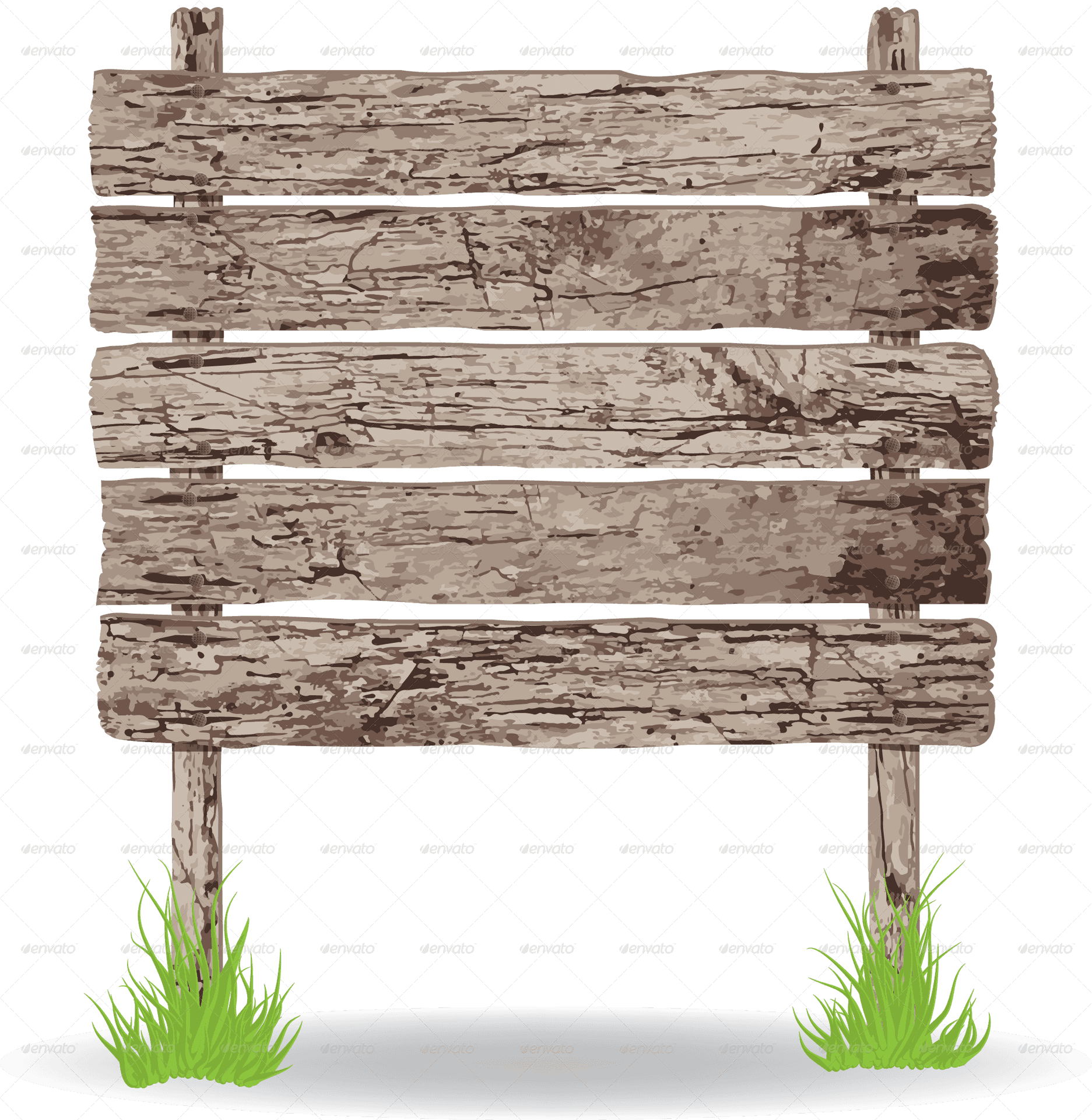 Rustic Wooden Signboard Background PNG