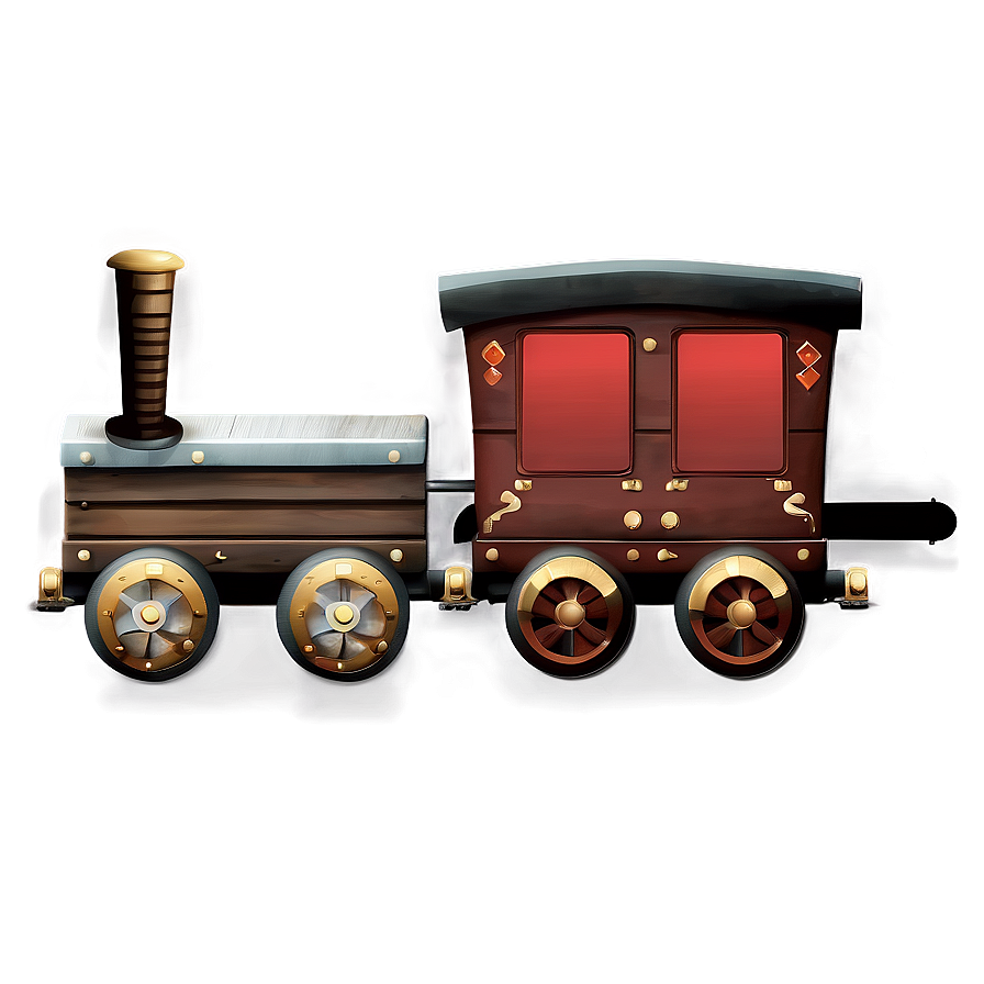 Download Rustic Wooden Train Png Tyv58 | Wallpapers.com