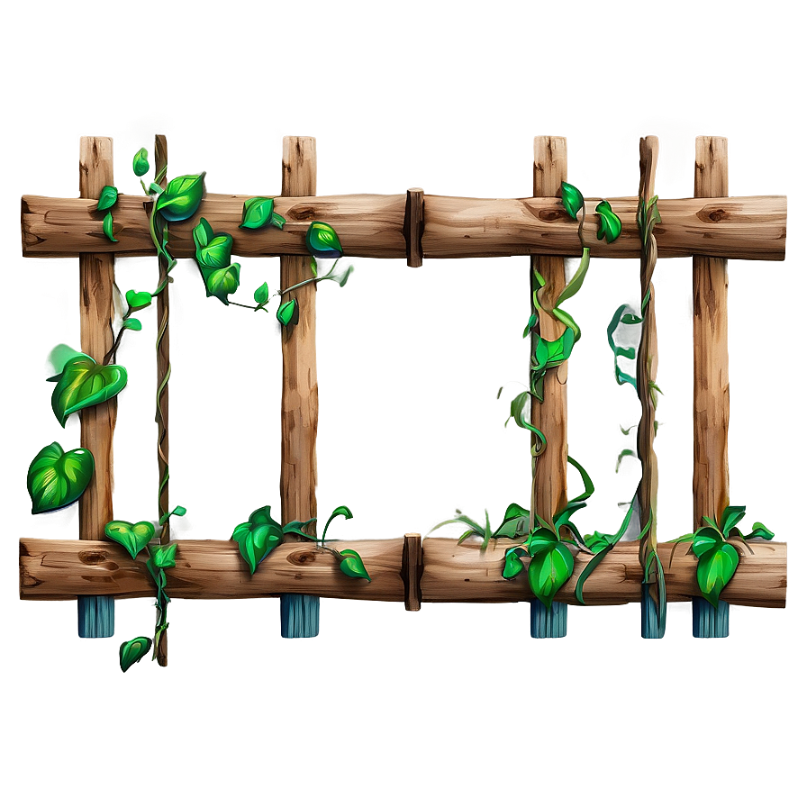 Rustic Wooden Vine Trellis Png Wdk PNG