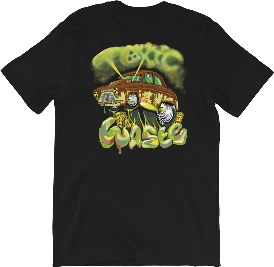 Rusty Car Graffiti T Shirt Design PNG