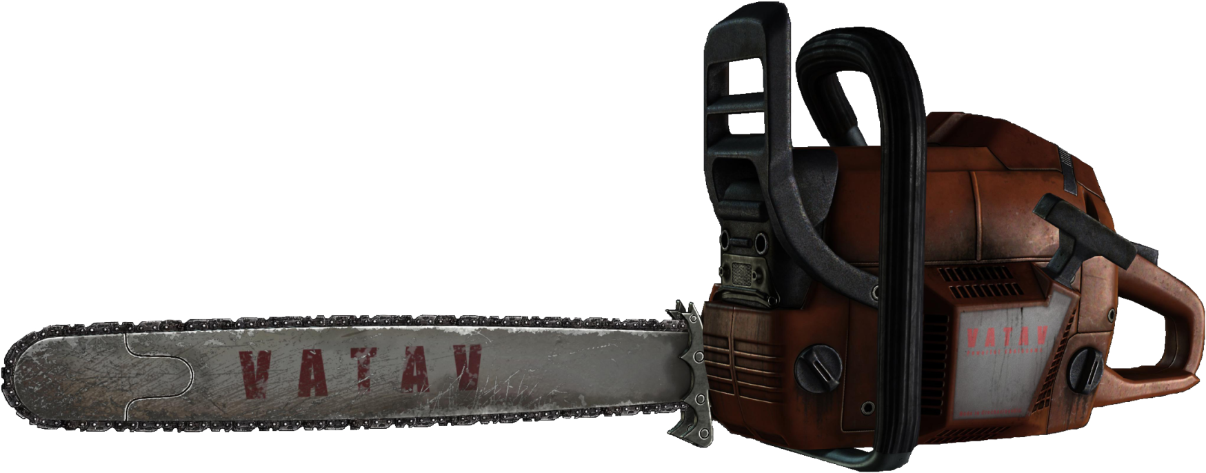 Rusty Chainsaw Isolated PNG