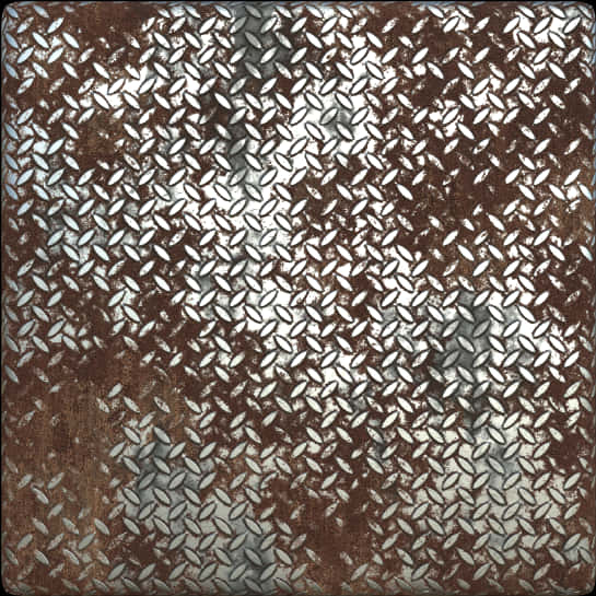 Rusty Diamond Plate Texture PNG