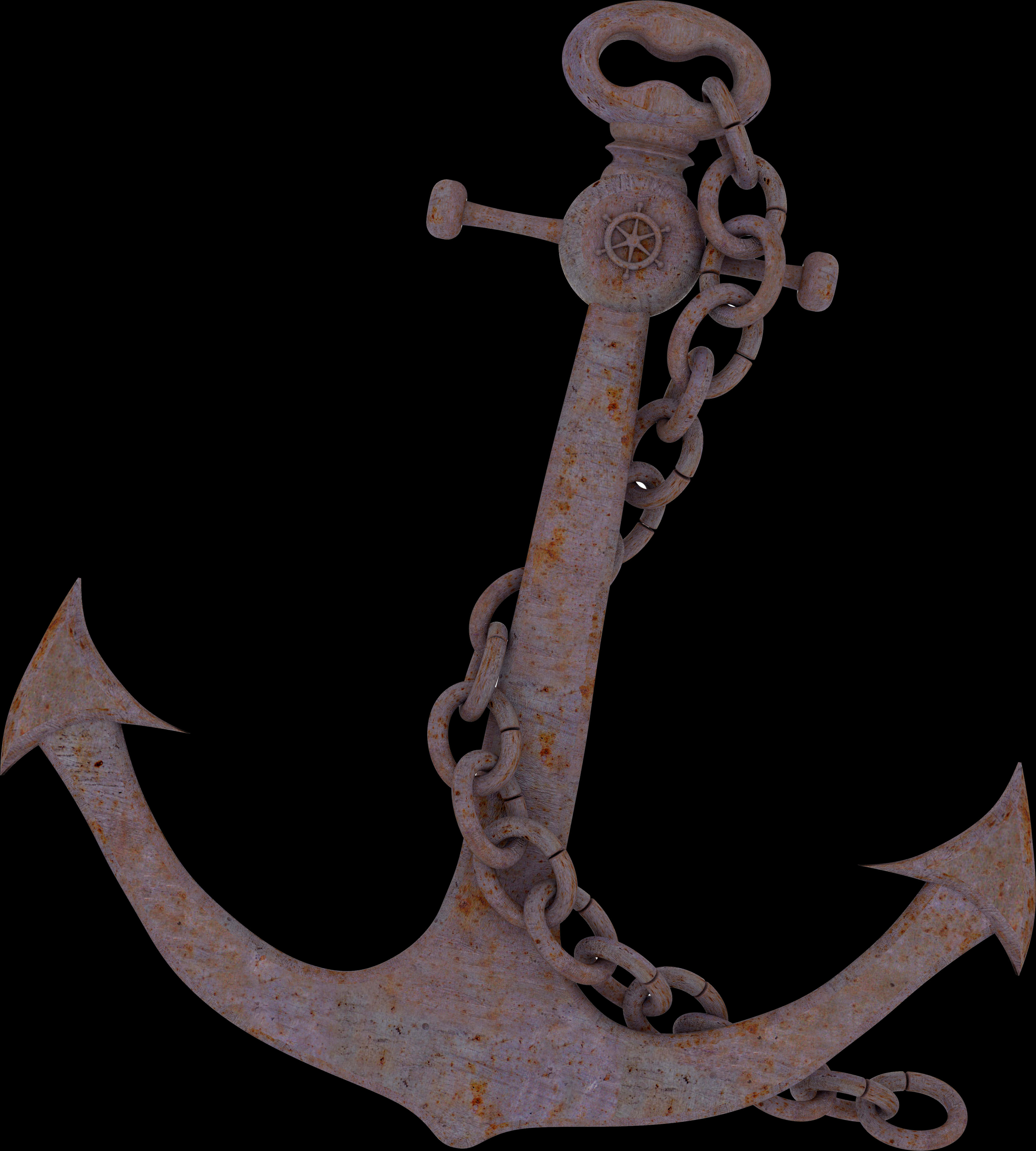 Rusty Ship Anchor PNG