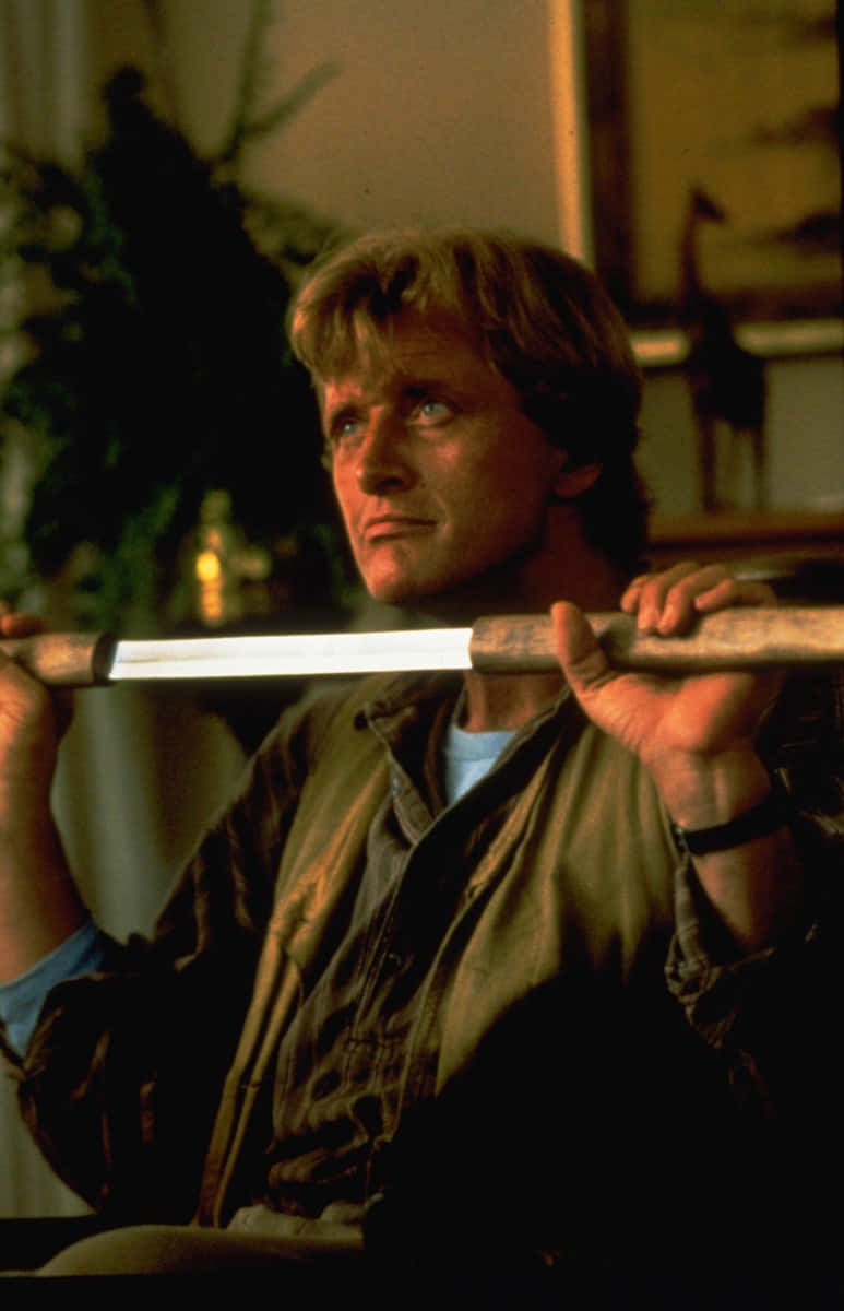 Rutger Hauer in his Iconic role in "Blind Fury", 1989 Wallpaper