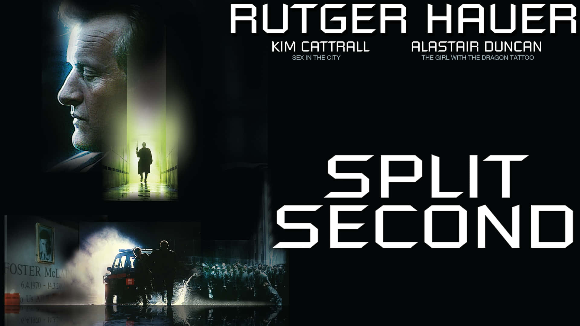 Rutger Hauer Starring In The Movie Split Second Poster Wallpaper