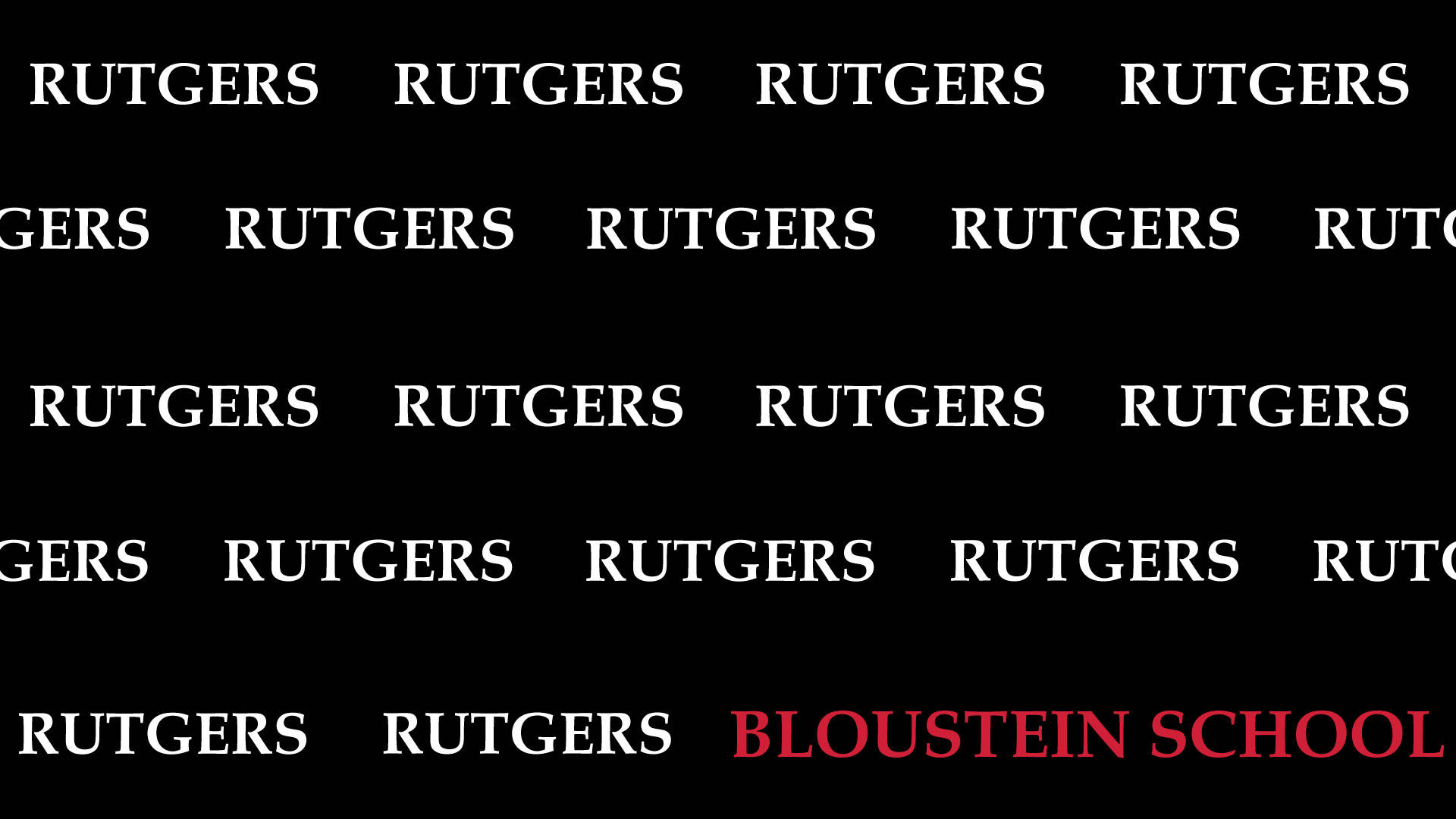 Logode La Escuela Rutgers Bloustein Fondo de pantalla