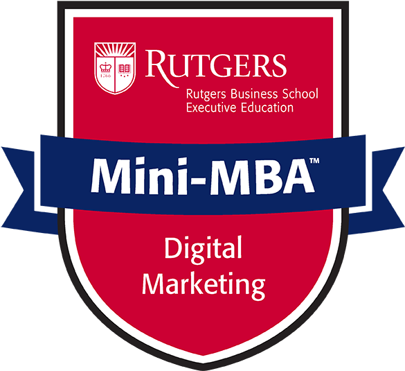 Rutgers Mini M B A Digital Marketing Logo PNG