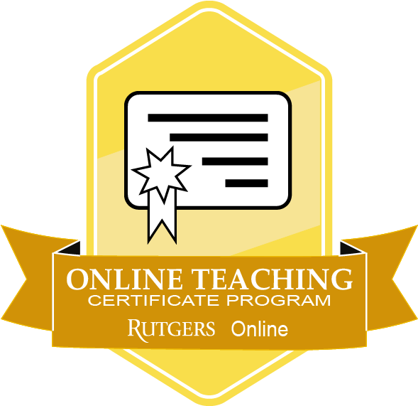 Rutgers Online Teaching Certificate Program Logo PNG