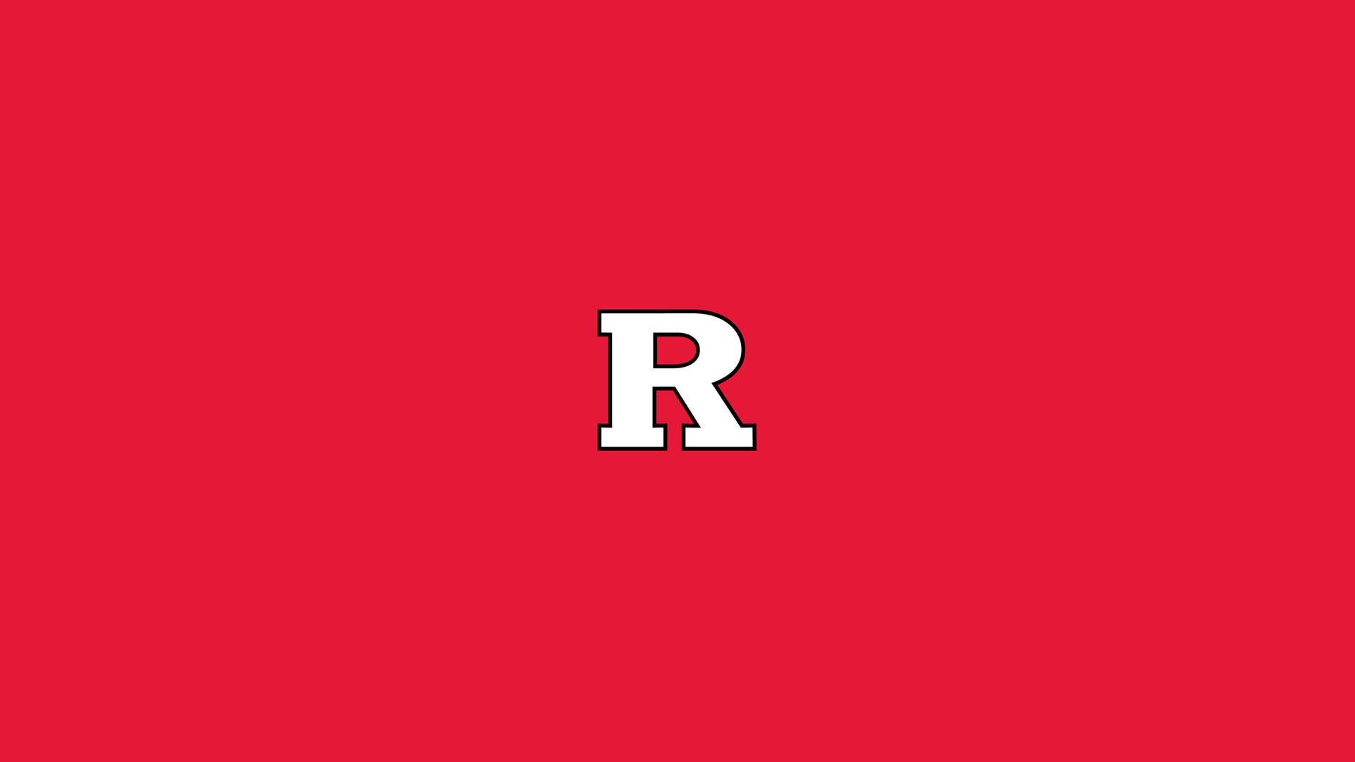 Rutgerslogotipo Blanco R Fondo de pantalla