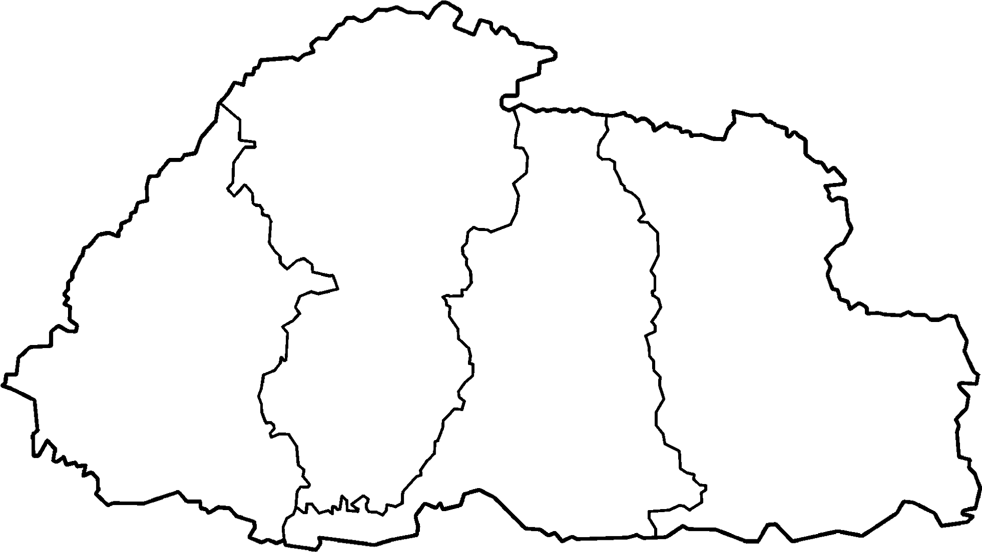 Rwanda Outline Map PNG