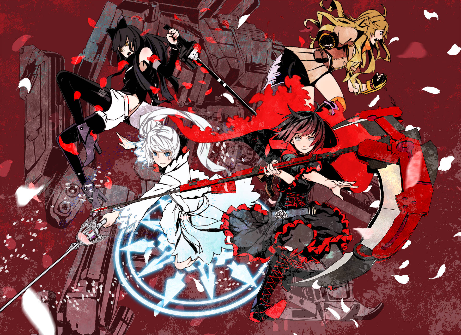 Get ready to be enthralled by the exciting manga series RWBY. Wallpaper