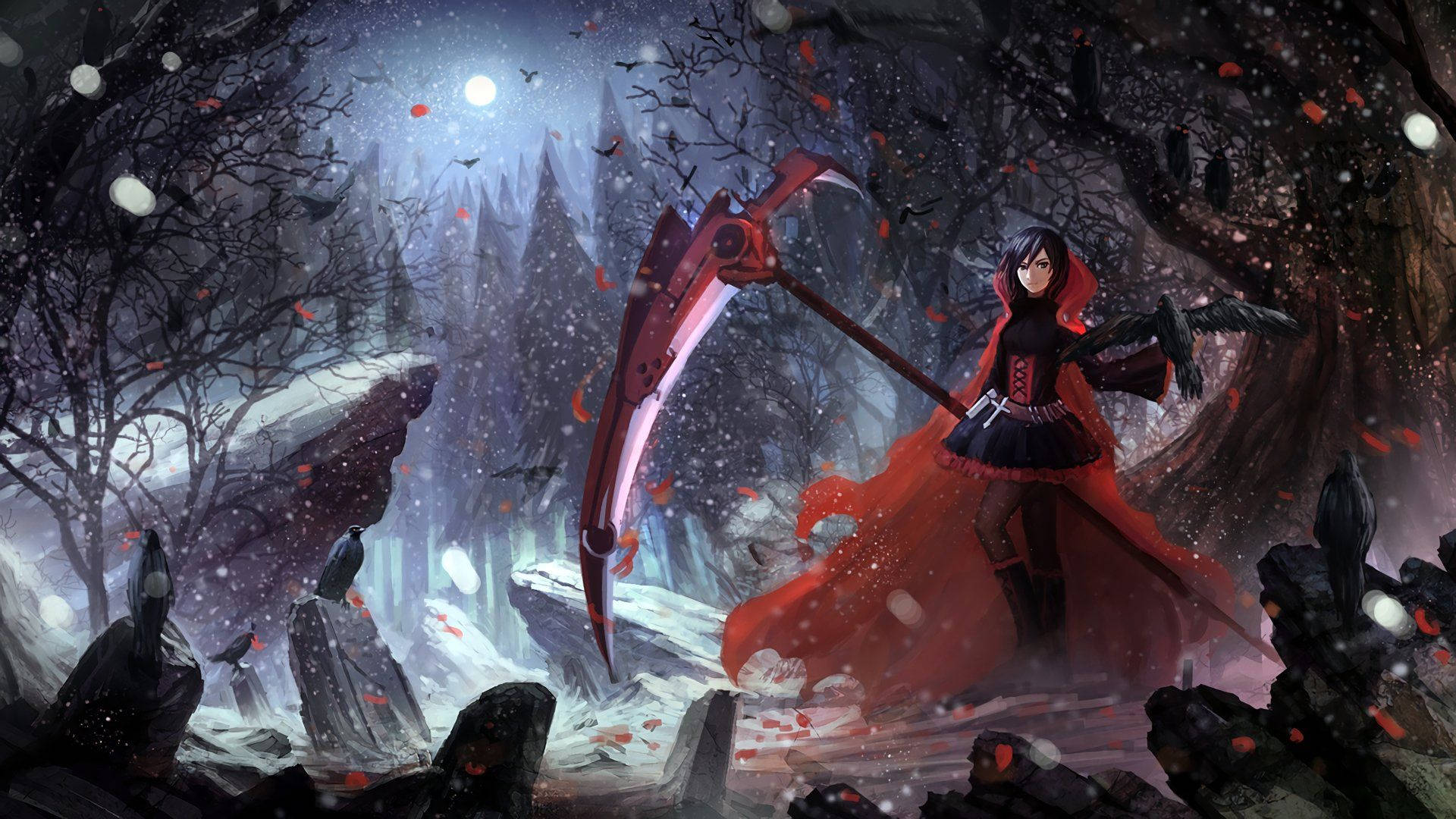 Rwby Red Riding Hood Fantasy Wallpaper