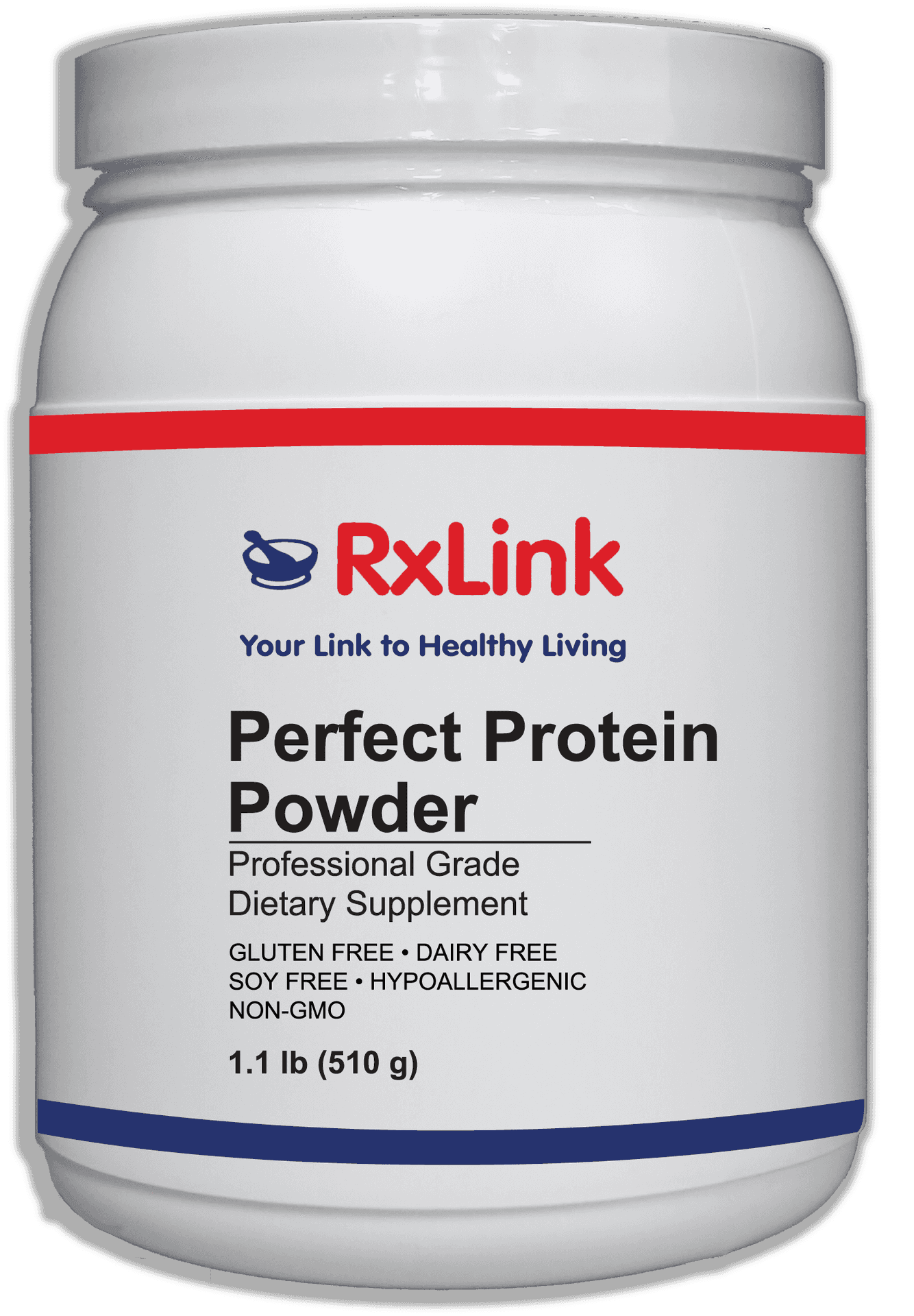 Rx Link Perfect Protein Powder Container PNG