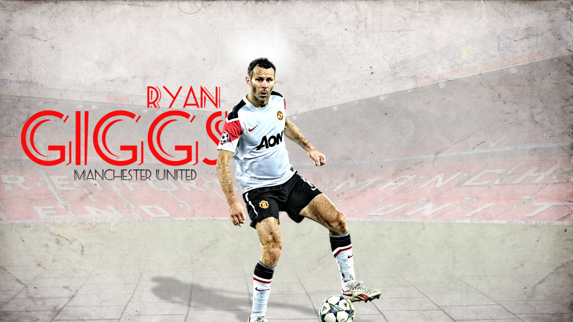 Ryan Giggs Manchester mod Liverpool tapet Wallpaper