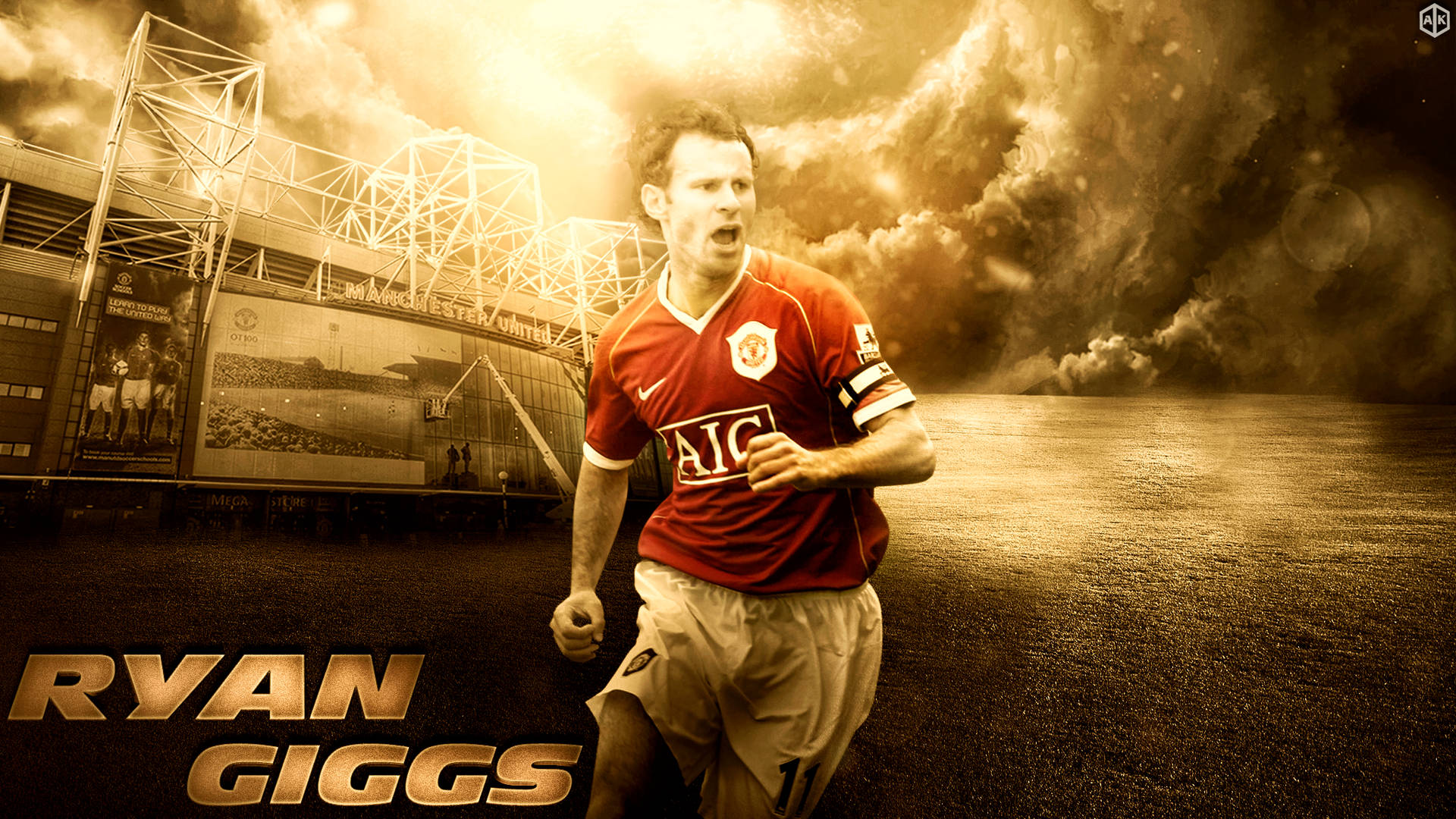 Ryan Giggs Calcio Gallese Sfondo