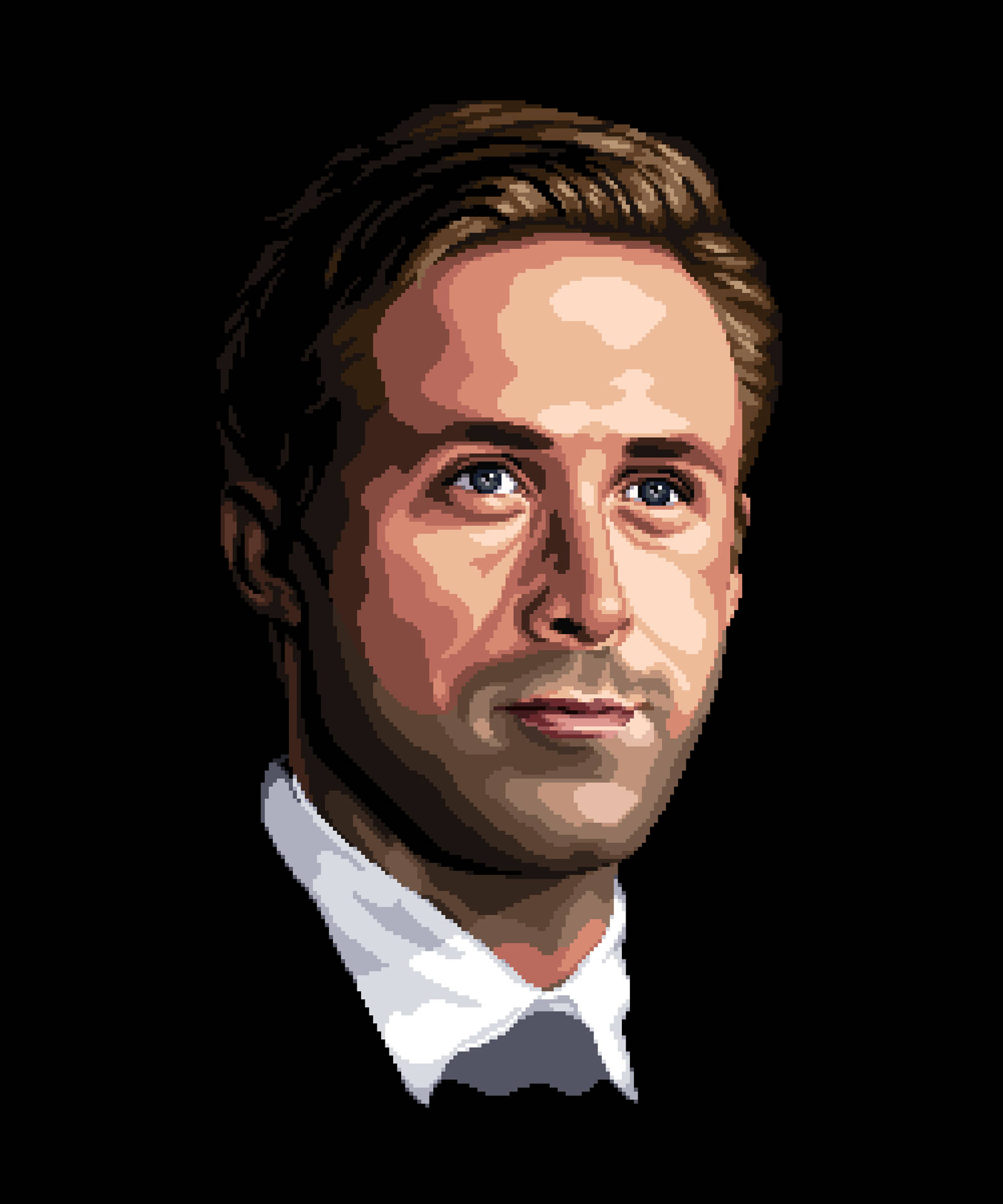 Ryan Gosling Digital Maleri Wallpaper