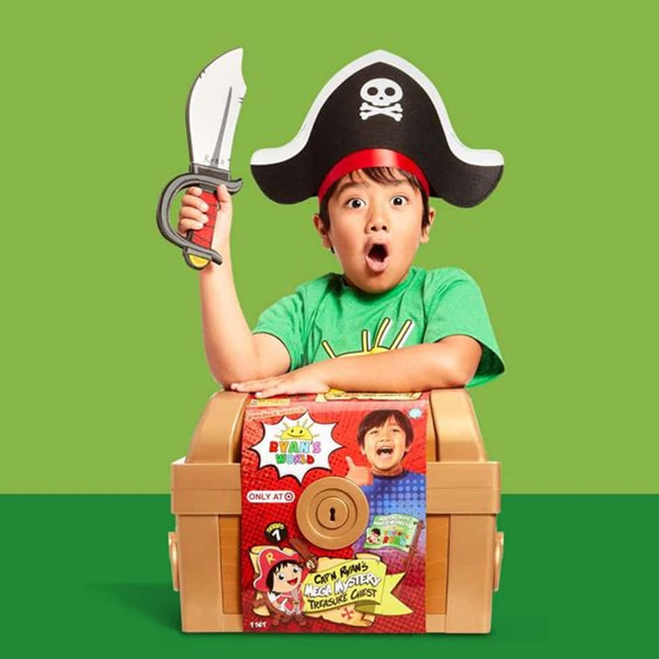 A Boy In A Pirate Costume Holding A Sword Wallpaper
