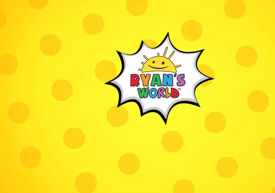 Ryan'sworld Logo Auf Gelbem Hintergrund Wallpaper