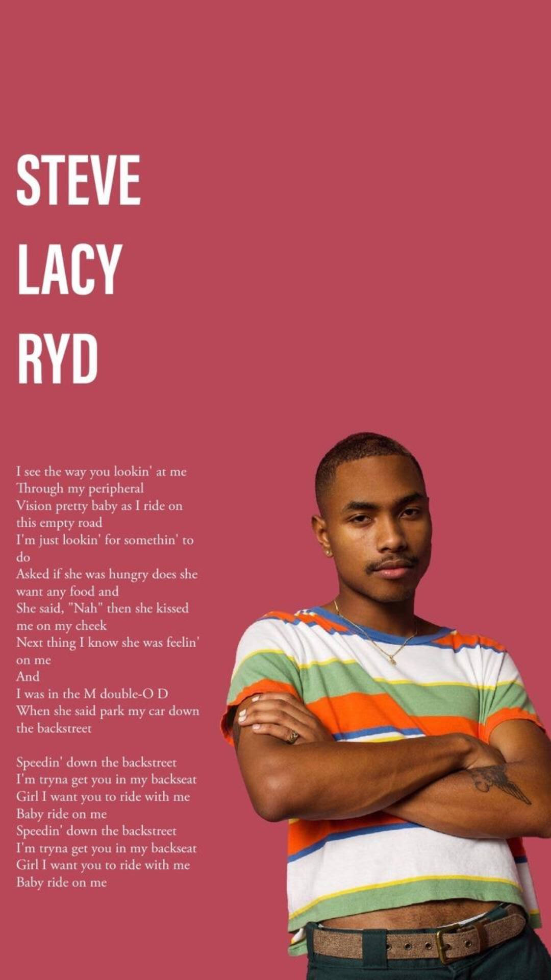 Ryd Steve Lacy Song Poster