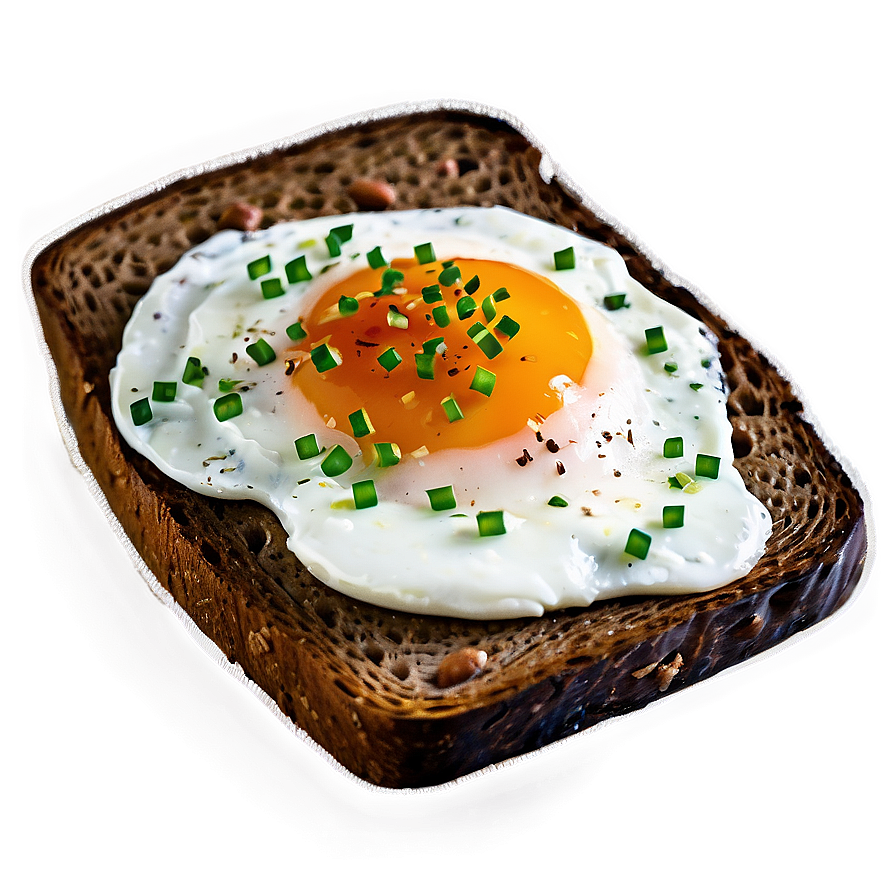 Rye Bread With Poached Eggs Png Oxv16 PNG