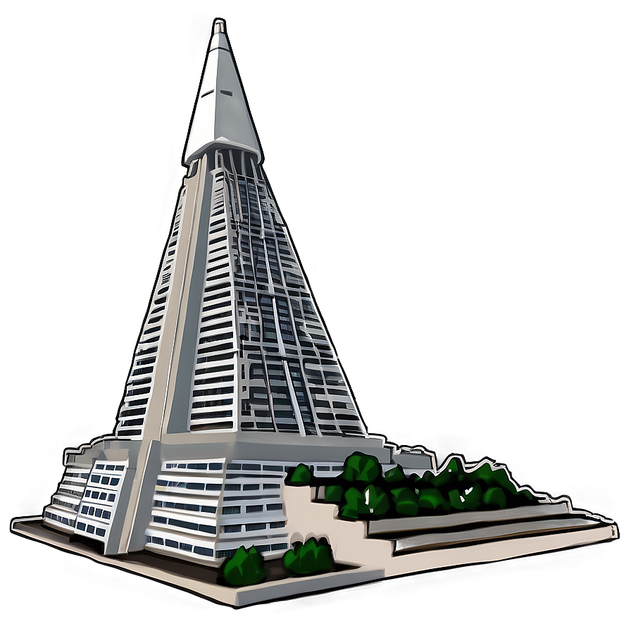 Ryugyong Hotel Pyongyang Png 06242024 PNG