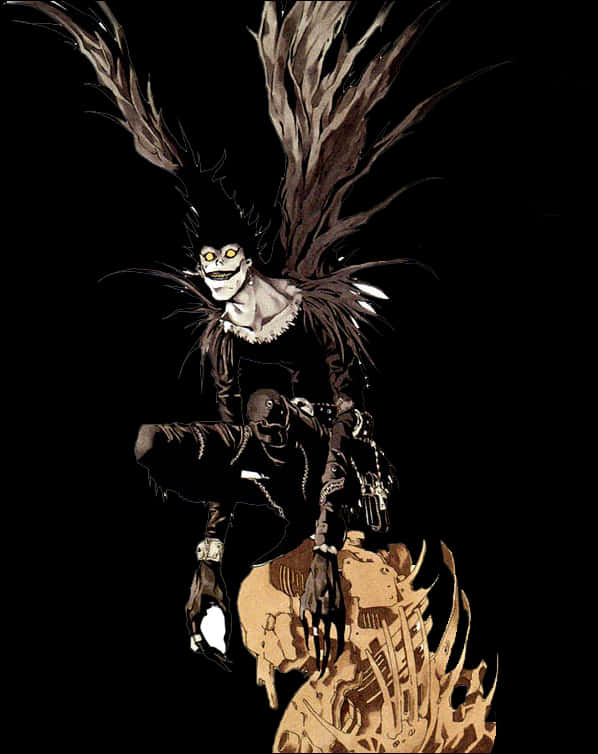 Download Ryuk Death Note Anime Character | Wallpapers.com